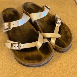 Birkenstock Tan Sandals with Buckle Straps